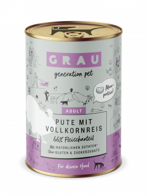 GRAU Pute mit Vollkornreis 400g